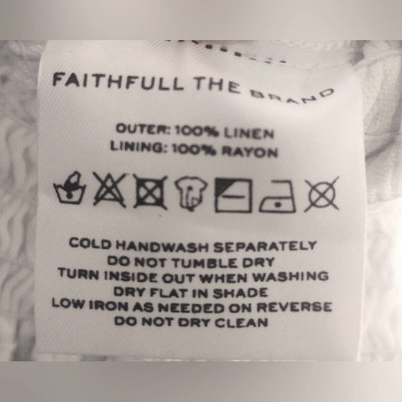 NWT Faithfull The Brand Cropped Smocked Top Sz S - Picture 5 of 13